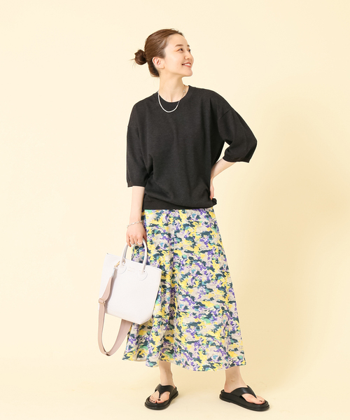 IENA（イエナ）の「【YOUNG&OLSEN/ヤングアンドオルセン】EMBOSSED LEATHER HAVERSACK S◆（トートバッグ・レディース・アイボリー・FREE）」の9枚目の写真