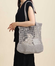 ざっくり編み カゴバッグ