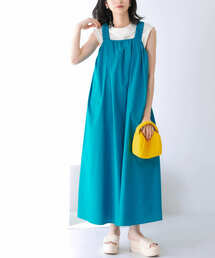 KBF | 『WEB/一部店舗限定』ギャザーボリュームロングワンピース(ワンピース)