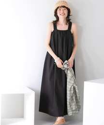 KBF | 『WEB/一部店舗限定』ギャザーボリュームロングワンピース(ワンピース)