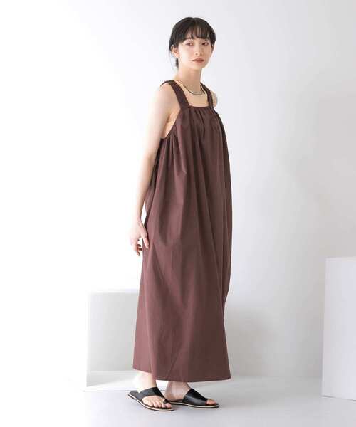 KBF（ケイビーエフ）の「ギャザーボリュームロングワンピース（ワンピース・レディース・ブラック/ダークブラウン/ブルー・ONE）」の10枚目の写真