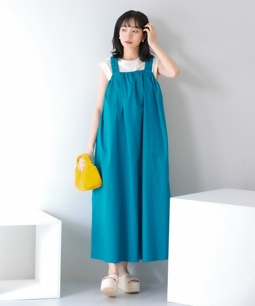 KBF（ケイビーエフ）の「ギャザーボリュームロングワンピース（ワンピース・レディース・ブラック/ダークブラウン/ブルー・ONE）」の18枚目の写真