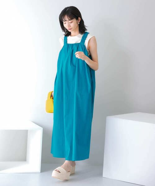KBF（ケイビーエフ）の「ギャザーボリュームロングワンピース（ワンピース・レディース・ブラック/ダークブラウン/ブルー・ONE）」の19枚目の写真