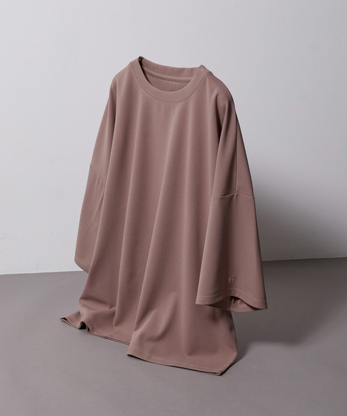 iisy（イージー）の「【 iisy 】エンブロイダリーワイドカットソー（Tシャツ/カットソー・メンズ・チャコールグレー/グリーン/ライトグリーン/ピンク/ブルー/オフホワイト/ライトグレー・S/M/L/XL）」の7枚目の写真