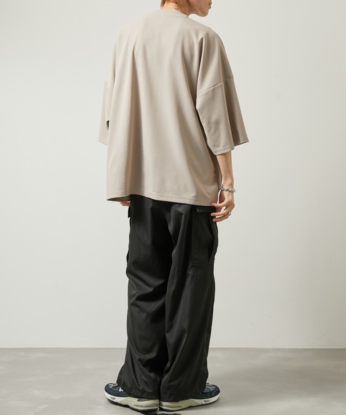 iisy（イージー）の「【 iisy 】エンブロイダリーワイドカットソー（Tシャツ/カットソー・メンズ・チャコールグレー/グリーン/ライトグリーン/ピンク/ブルー/オフホワイト/ライトグレー・S/M/L/XL）」の15枚目の写真