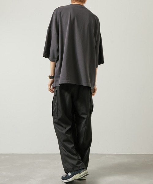 iisy（イージー）の「【 iisy 】エンブロイダリーワイドカットソー（Tシャツ/カットソー・メンズ・チャコールグレー/グリーン/ライトグリーン/ピンク/ブルー/オフホワイト/ライトグレー・S/M/L/XL）」の22枚目の写真