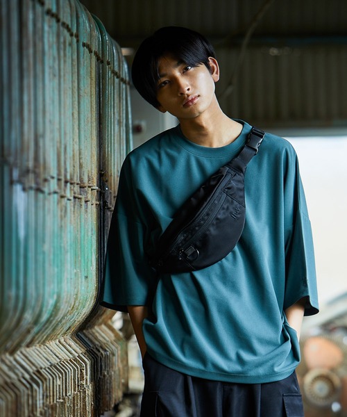 iisy（イージー）の「【 iisy 】エンブロイダリーワイドカットソー（Tシャツ/カットソー・メンズ・チャコールグレー/グリーン/ライトグリーン/ピンク/ブルー/オフホワイト/ライトグレー・S/M/L/XL）」の8枚目の写真