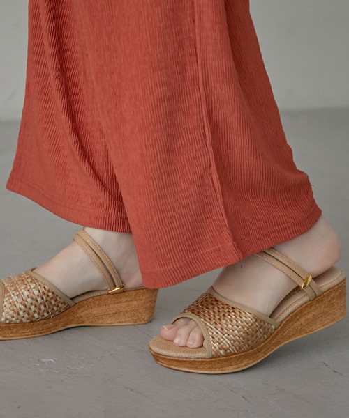 Fashion Letter（ファッションレター）の「2wayストラップコンフォートサンダル（サンダル・レディース・ブラック/ホワイト/ベージュ/ライトグリーン・S/M/L/LL）」の6枚目の写真