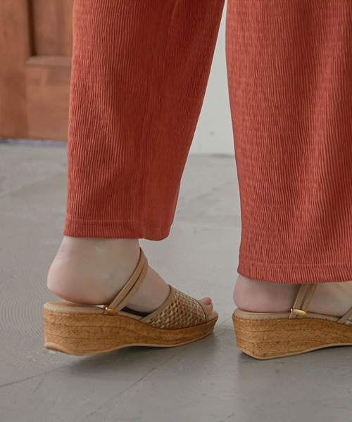 Fashion Letter（ファッションレター）の「2wayストラップコンフォートサンダル（サンダル・レディース・ブラック/ホワイト/ベージュ/ライトグリーン・S/M/L/LL）」の21枚目の写真
