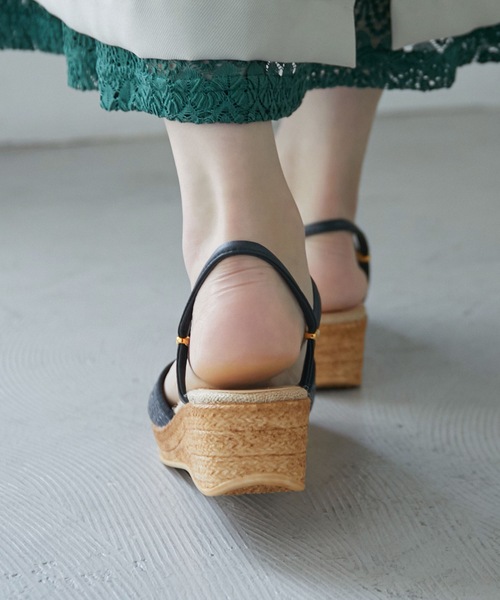 Fashion Letter（ファッションレター）の「2wayストラップコンフォートサンダル（サンダル・レディース・ブラック/ホワイト/ベージュ/ライトグリーン・S/M/L/LL）」の17枚目の写真