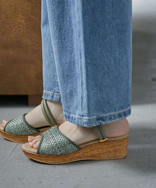 Fashion Letter（ファッションレター）の「2wayストラップコンフォートサンダル（サンダル・レディース・ブラック/ホワイト/ベージュ/ライトグリーン・S/M/L/LL）」の7枚目の写真