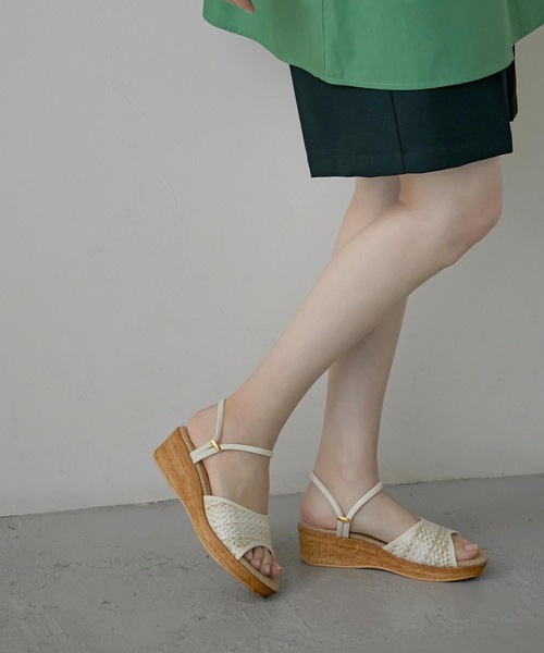 Fashion Letter（ファッションレター）の「2wayストラップコンフォートサンダル（サンダル・レディース・ブラック/ホワイト/ベージュ/ライトグリーン・S/M/L/LL）」の16枚目の写真