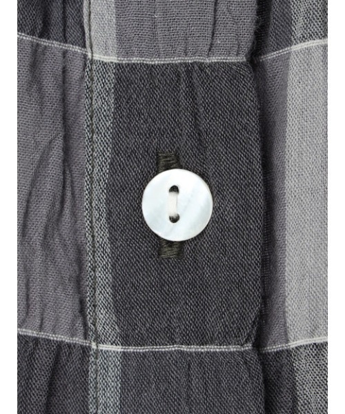 Green　Parks（グリーンパークス）の「インド綿 チェックブラウス（シャツ/ブラウス・レディース・グレー/ベージュ・FREE）」の8枚目の写真