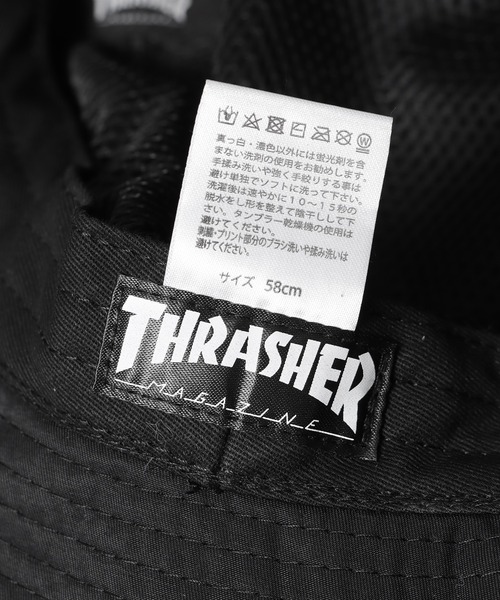 THRASHER（スラッシャー）の「THRASHER/スラッシャー サファリハット バケットハット（ハット・メンズ・カーキ/ネイビー/ブラック/ベージュ・58cm）」の12枚目の写真