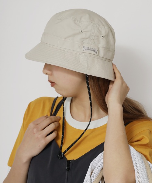 THRASHER（スラッシャー）の「THRASHER/スラッシャー サファリハット バケットハット（ハット・メンズ・カーキ/ネイビー/ブラック/ベージュ・58cm）」の20枚目の写真