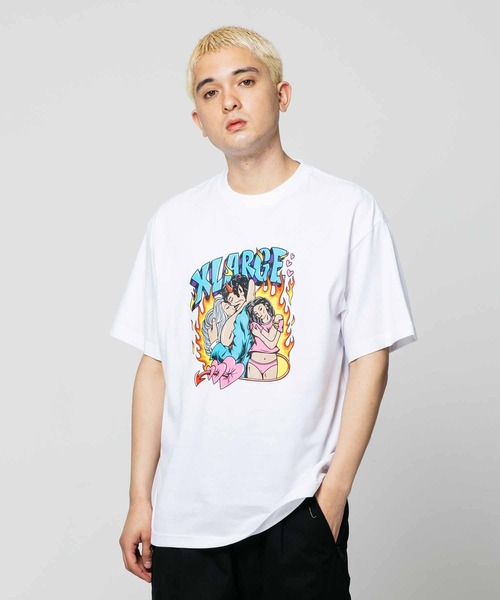XLARGE（エクストララージ）の「CUPID TRAP S/S TEE/ グラフィック　Tシャツ　半袖（Tシャツ/カットソー・メンズ・グリーン/ホワイト/ブラック・L/XL/S/M）」の2枚目の写真