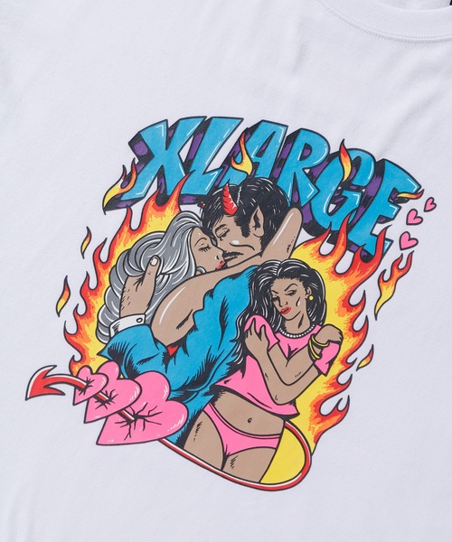 XLARGE（エクストララージ）の「CUPID TRAP S/S TEE/ グラフィック　Tシャツ　半袖（Tシャツ/カットソー・メンズ・グリーン/ホワイト/ブラック・L/XL/S/M）」の8枚目の写真