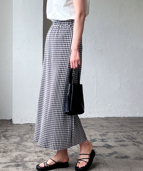 LIAN（リアン）の「ギンガムチェックプリーツスカート（スカート  