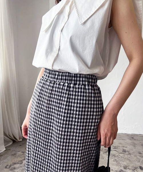 LIAN（リアン）の「ギンガムチェックプリーツスカート（スカート  
