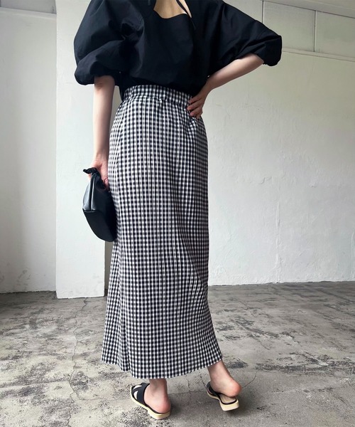 LIAN（リアン）の「ギンガムチェックプリーツスカート（スカート  