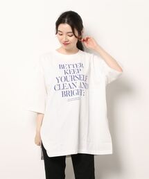 ELVENCE DEUX | スリットロゴビッグＴ(Tシャツ/カットソー)