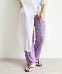 reca | ダイヤ柄プリーツパンツ(その他パンツ)