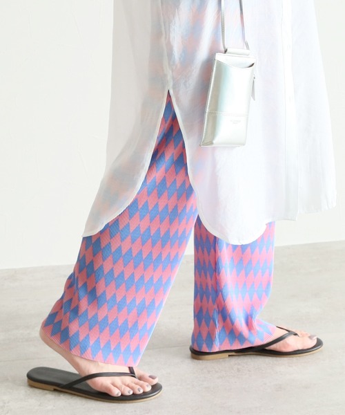 reca（レカ）の「ダイヤ柄プリーツパンツ（その他パンツ・レディース・ホワイト系その他/グリーン系その他/ピンク系その他・FREE）」の19枚目の写真