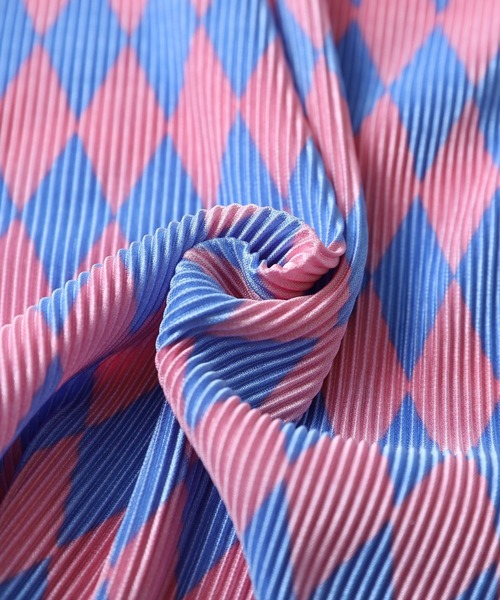 reca（レカ）の「ダイヤ柄プリーツパンツ（その他パンツ・レディース・ホワイト系その他/グリーン系その他/ピンク系その他・FREE）」の12枚目の写真