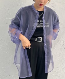 バンドカラーシアーシャツ【ZOZOTOWN限定アイテム】