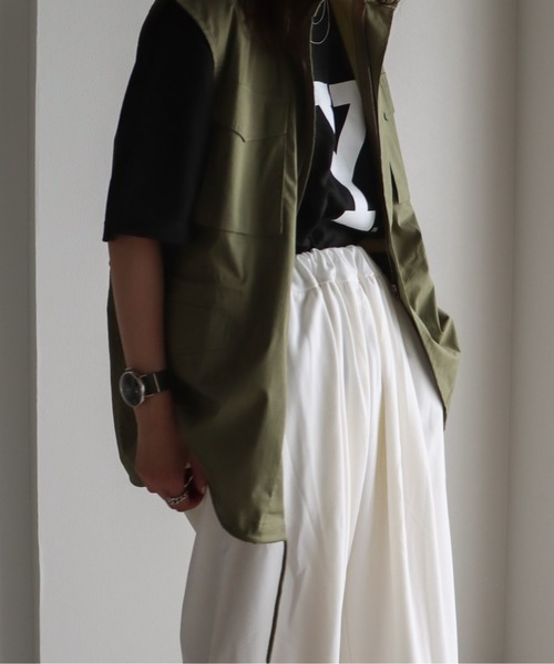 COURO（コウロ）の「ウエストギャザースウェットパンツ（スウェットパンツ・レディース・ホワイト/ブラック/オレンジ・M/L）」の13枚目の写真