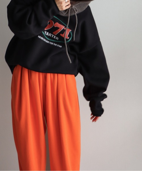 COURO（コウロ）の「ウエストギャザースウェットパンツ（スウェットパンツ・レディース・ホワイト/ブラック/オレンジ・M/L）」の22枚目の写真