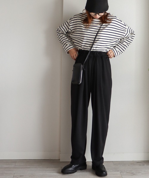 COURO（コウロ）の「ウエストギャザースウェットパンツ（スウェットパンツ・レディース・ホワイト/ブラック/オレンジ・M/L）」の21枚目の写真