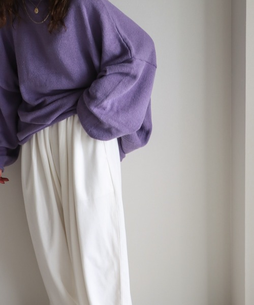 COURO（コウロ）の「ウエストギャザースウェットパンツ（スウェットパンツ・レディース・ホワイト/ブラック/オレンジ・M/L）」の14枚目の写真