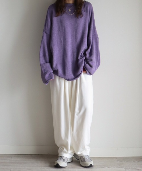 COURO（コウロ）の「ウエストギャザースウェットパンツ（スウェットパンツ・レディース・ホワイト/ブラック/オレンジ・M/L）」の18枚目の写真