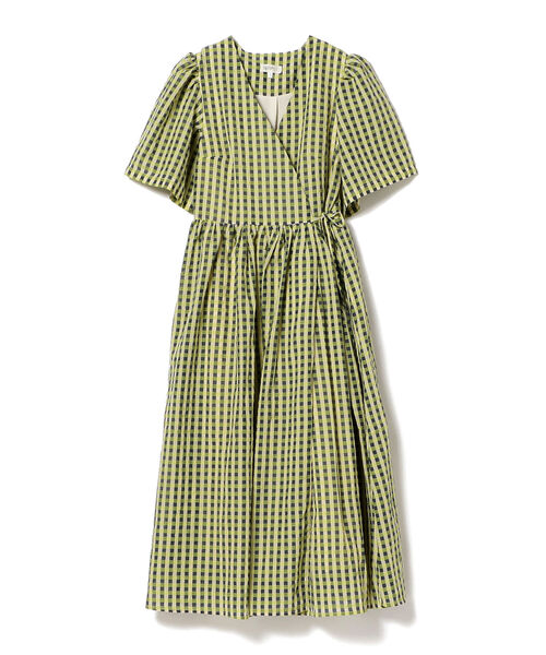 GHOSPELL（ゴスペル）の「GHOSPELL / Seed Stock Wrap Dress（ワンピース・レディース・グリーン・SMALL）」の2枚目の写真