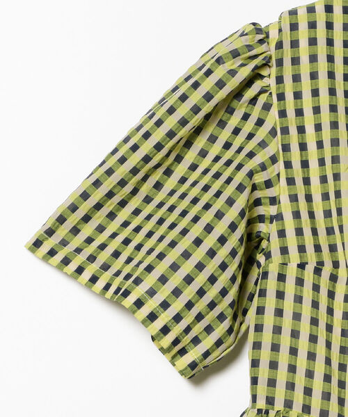 GHOSPELL（ゴスペル）の「GHOSPELL / Seed Stock Wrap Dress（ワンピース・レディース・グリーン・SMALL）」の4枚目の写真