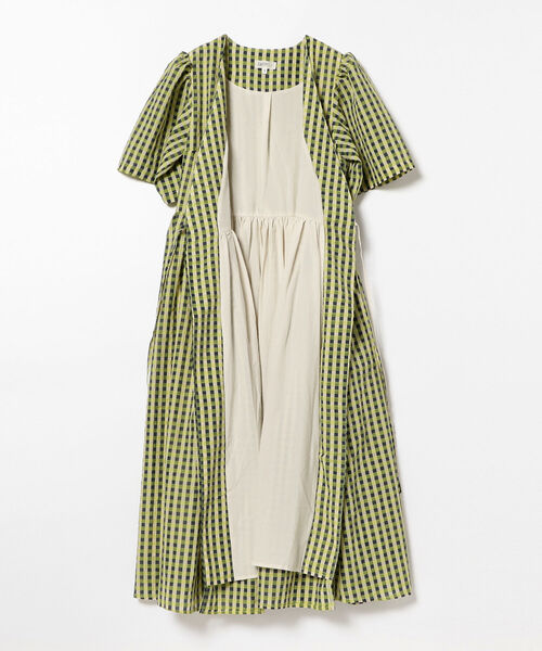 GHOSPELL（ゴスペル）の「GHOSPELL / Seed Stock Wrap Dress（ワンピース・レディース・グリーン・SMALL）」の6枚目の写真