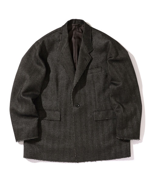 BEAMS（ビームス）の「BEAMS / カットオフ ツイード 1ボタン ジャケット（テーラードジャケット・メンズ・ダークブラウン/ベージュ系その他・S/L/M）」の15枚目の写真