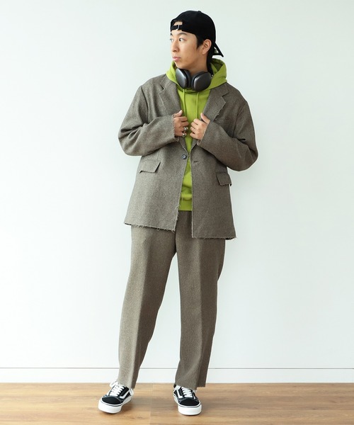 BEAMS（ビームス）の「BEAMS / カットオフ ツイード 1ボタン ジャケット（テーラードジャケット・メンズ・ダークブラウン/ベージュ系その他・S/L/M）」の17枚目の写真