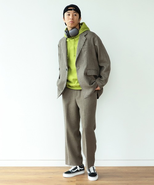 BEAMS（ビームス）の「BEAMS / カットオフ ツイード 1ボタン ジャケット（テーラードジャケット・メンズ・ダークブラウン/ベージュ系その他・S/L/M）」の18枚目の写真