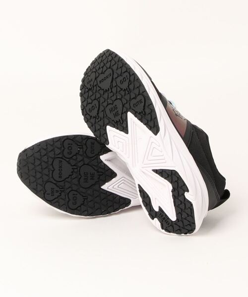 n☆p school（ニコプチスクール）の「n☆p school/ニコ☆プチスクール/キッズスニーカー/NPS0510（スニーカー・キッズ・ブラック/ラベンダー・22.5cm/23.5cm/24.5cm/23.0cm/24.0cm/21.5cm/22.0cm/19.0cm/20.0cm/21.0cm）」の4枚目の写真