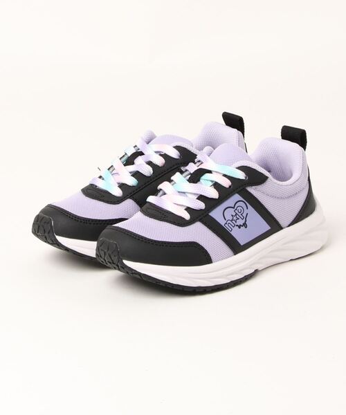 n☆p school（ニコプチスクール）の「n☆p school/ニコ☆プチスクール/キッズスニーカー/NPS0510（スニーカー・キッズ・ブラック/ラベンダー・22.5cm/23.5cm/24.5cm/23.0cm/24.0cm/21.5cm/22.0cm/19.0cm/20.0cm/21.0cm）」の11枚目の写真