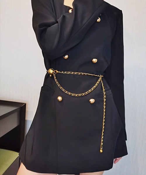 shopnikoniko（ショップニコニコ）の「キルティング マイクロミニ  ベルトバッグ（ボディバッグ/ウエストポーチ・レディース・ブラック・フリー）」の13枚目の写真
