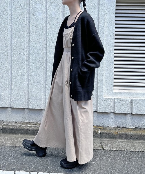 Jewelobe(ジュエローブ)の「オーバーサイズダブルジャガードカーディガン(カーディガン/ボレロ・レディース・ブラック/ピンク/イエロー/ブルー/アイボリー・FREE)」の7枚目の写真