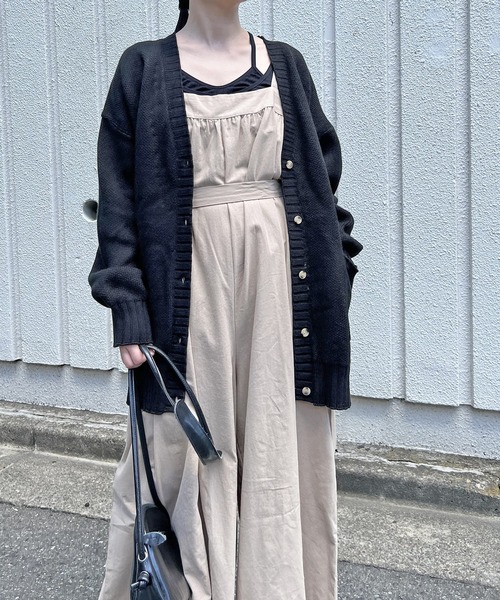 Jewelobe(ジュエローブ)の「オーバーサイズダブルジャガードカーディガン(カーディガン/ボレロ・レディース・ブラック/ピンク/イエロー/ブルー/アイボリー・FREE)」の8枚目の写真