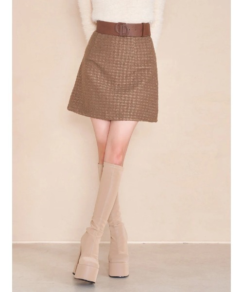machatt ブークレミニスカート machatt ブークレミニスカート ブークレミニスカート（グレー