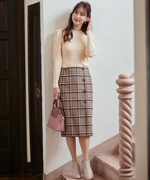 ANY SIS(エニィスィス)の「【美人百花10月号掲載】2WAYリバーシブルラップ スカート(スカート・レディース・ベージュ系3/グレー系3/ブラック系3/ダークブラウン系3・3/2/1)」の15枚目の写真