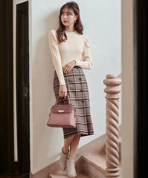 ANY SIS(エニィスィス)の「【美人百花10月号掲載】2WAYリバーシブルラップ スカート(スカート・レディース・ベージュ系3/グレー系3/ブラック系3/ダークブラウン系3・3/2/1)」の16枚目の写真