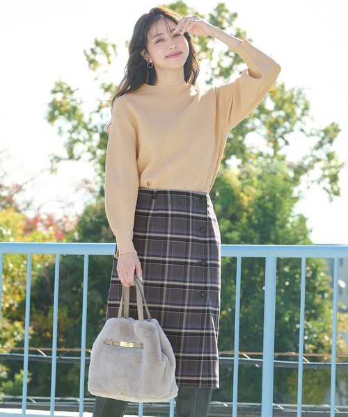 ANY SIS(エニィスィス)の「【美人百花10月号掲載】2WAYリバーシブルラップ スカート(スカート・レディース・ベージュ系3/グレー系3/ブラック系3/ダークブラウン系3・3/2/1)」の18枚目の写真