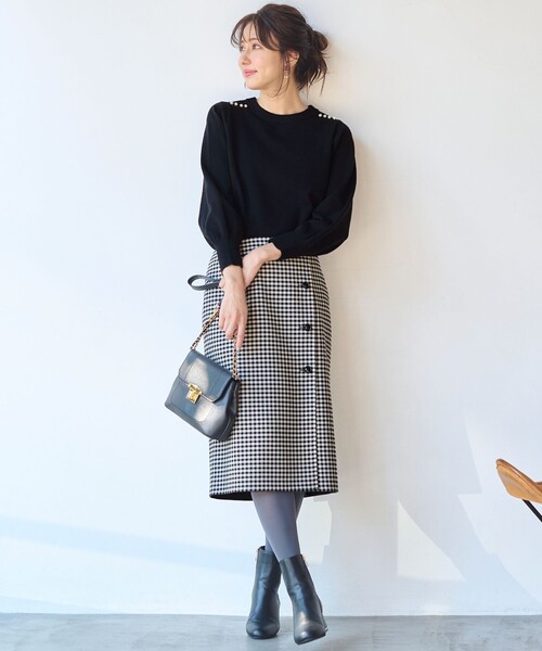 ANY SIS(エニィスィス)の「【美人百花10月号掲載】2WAYリバーシブルラップ スカート(スカート・レディース・ベージュ系3/グレー系3/ブラック系3/ダークブラウン系3・3/2/1)」の21枚目の写真